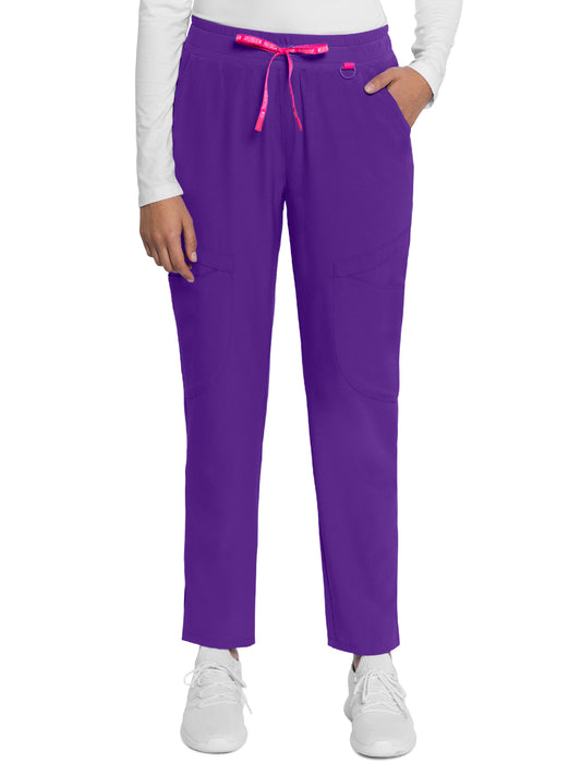 Women's 4-Pocket Mid Rise Scrub Pant - 101 - Purple Surge