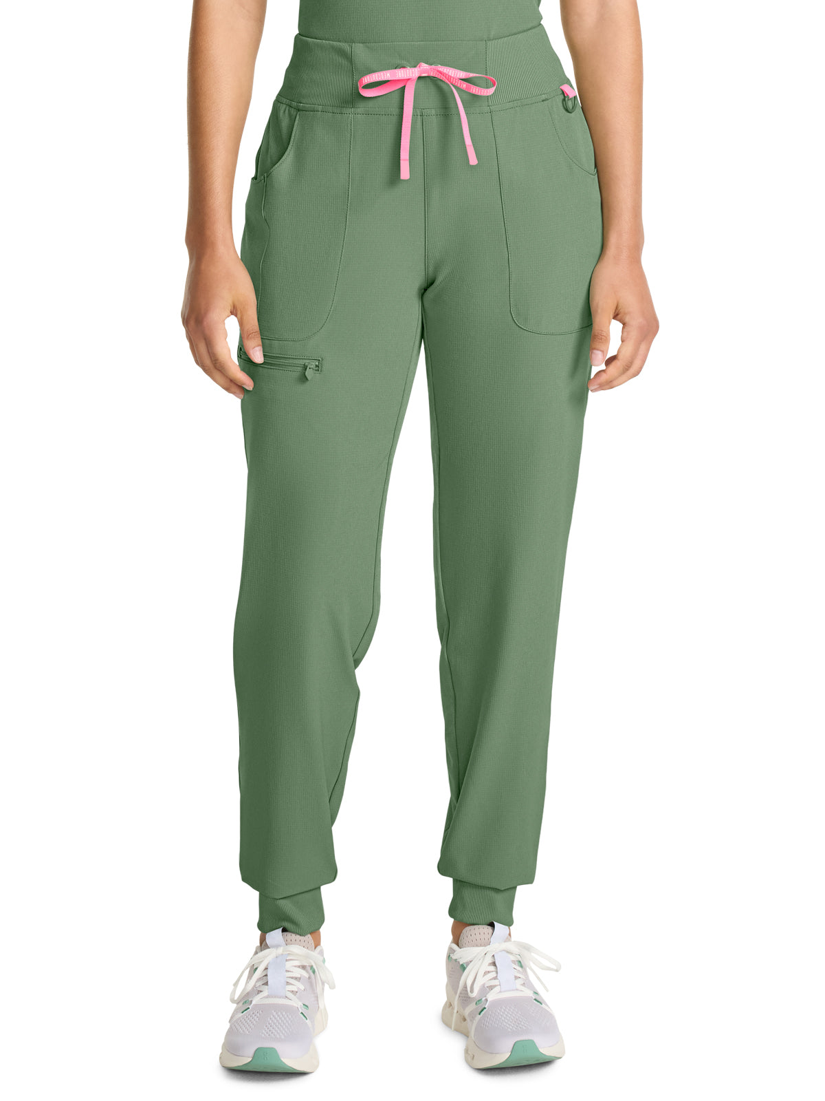 Women's 5-Pocket Mid Rise Jogger Scrub Pant - 102 - Beyond Green