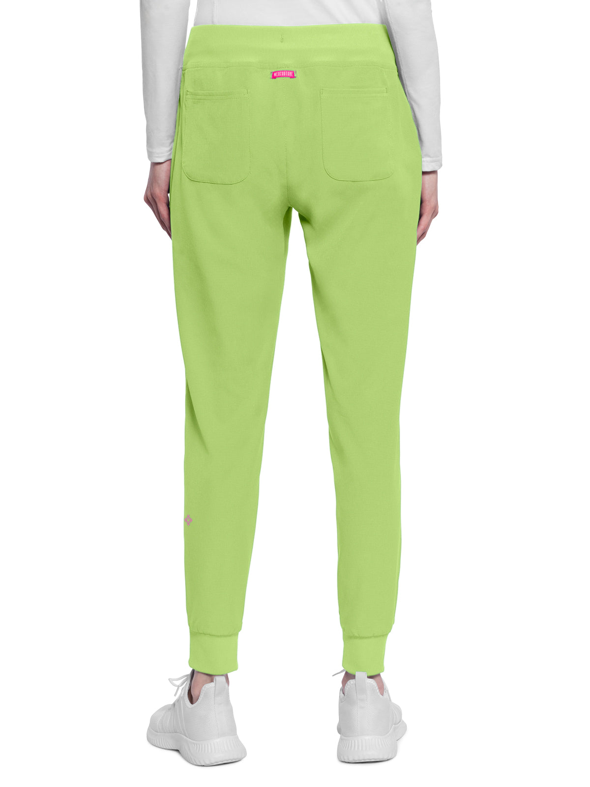 Women's 5-Pocket Mid Rise Jogger Scrub Pant - 102 - Cyber Lime