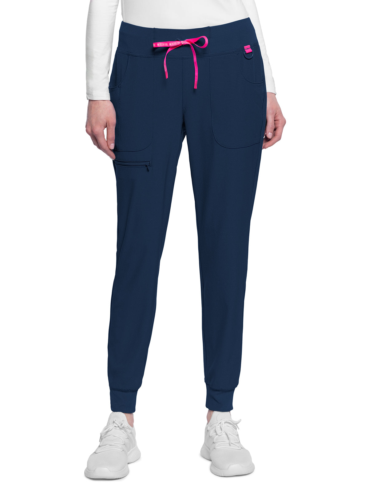 Women's 5-Pocket Mid Rise Jogger Pant - 102 - Navy