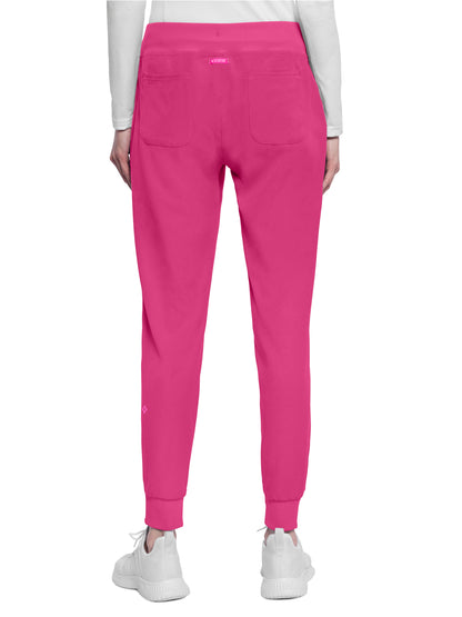 Women's 5-Pocket Mid Rise Jogger Pant - 102 - Pink Power