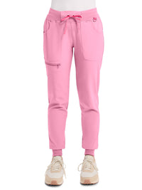 Women's 5-Pocket Mid Rise Jogger Pant - 102 - Pixel Pink
