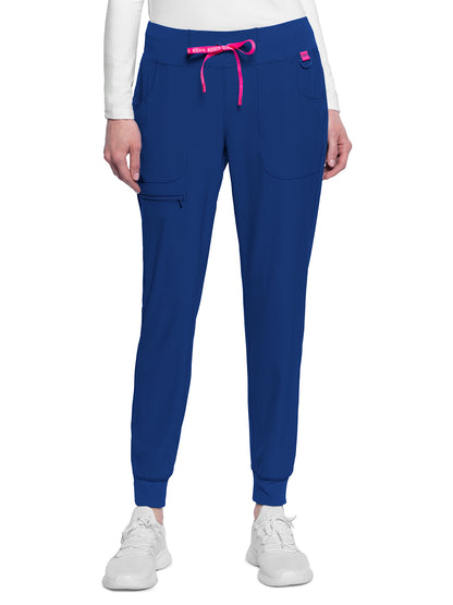 Women's 5-Pocket Mid Rise Jogger Pant - 102 - Royal