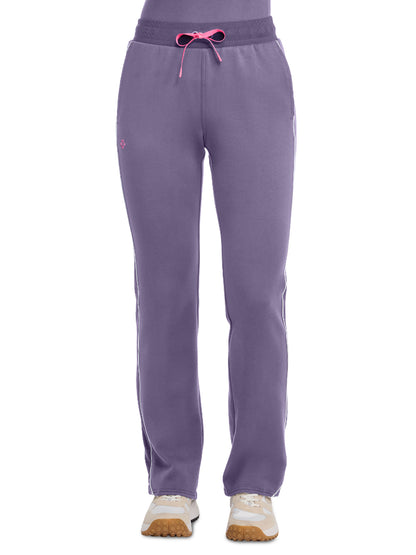 Women's 2-Pocket Scuba Straight Leg Pant - 108 - Light Galactic Purple