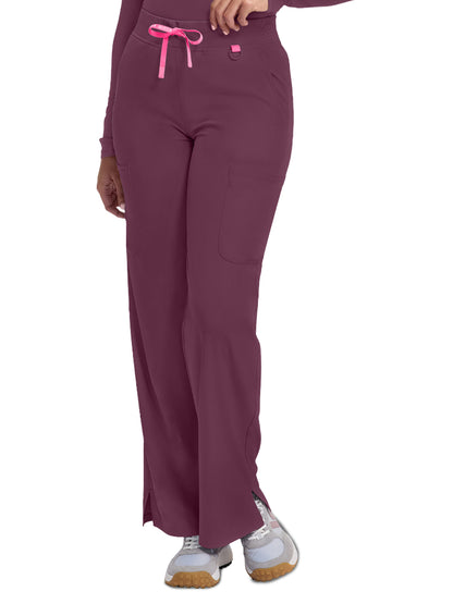 Women's 5-Pocket Wide Leg Pant - 109 - Wine