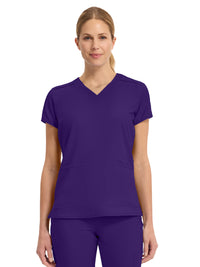 Women's 3-Pocket Shoulder Binding Top - 2411 - Grape