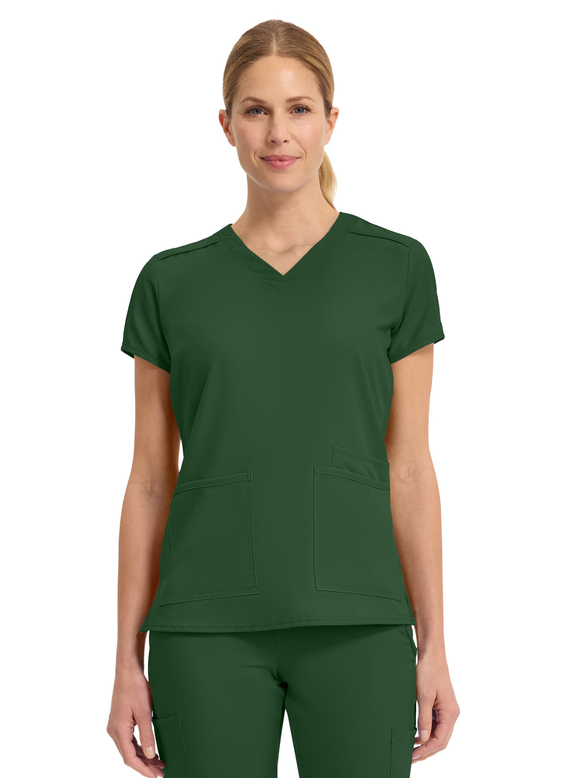 Women's 3-Pocket Shoulder Binding Top - 2411 - Hunter