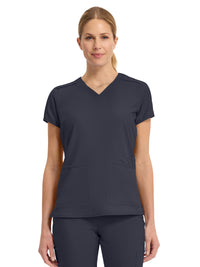 Women's 3-Pocket Shoulder Binding Top - 2411 - Pewter