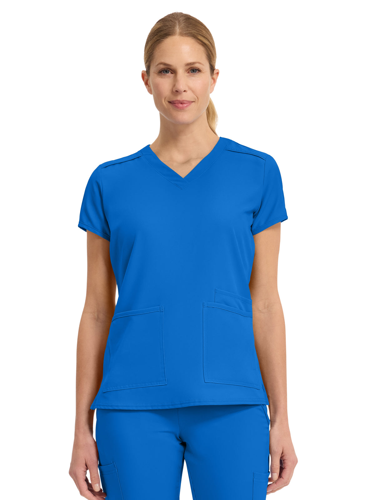 Women's 3-Pocket Shoulder Binding Top - 2411 - Royal