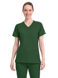 Women's 4-Pocket Shaped Shoulder Seam Top - 2468 - Hunter