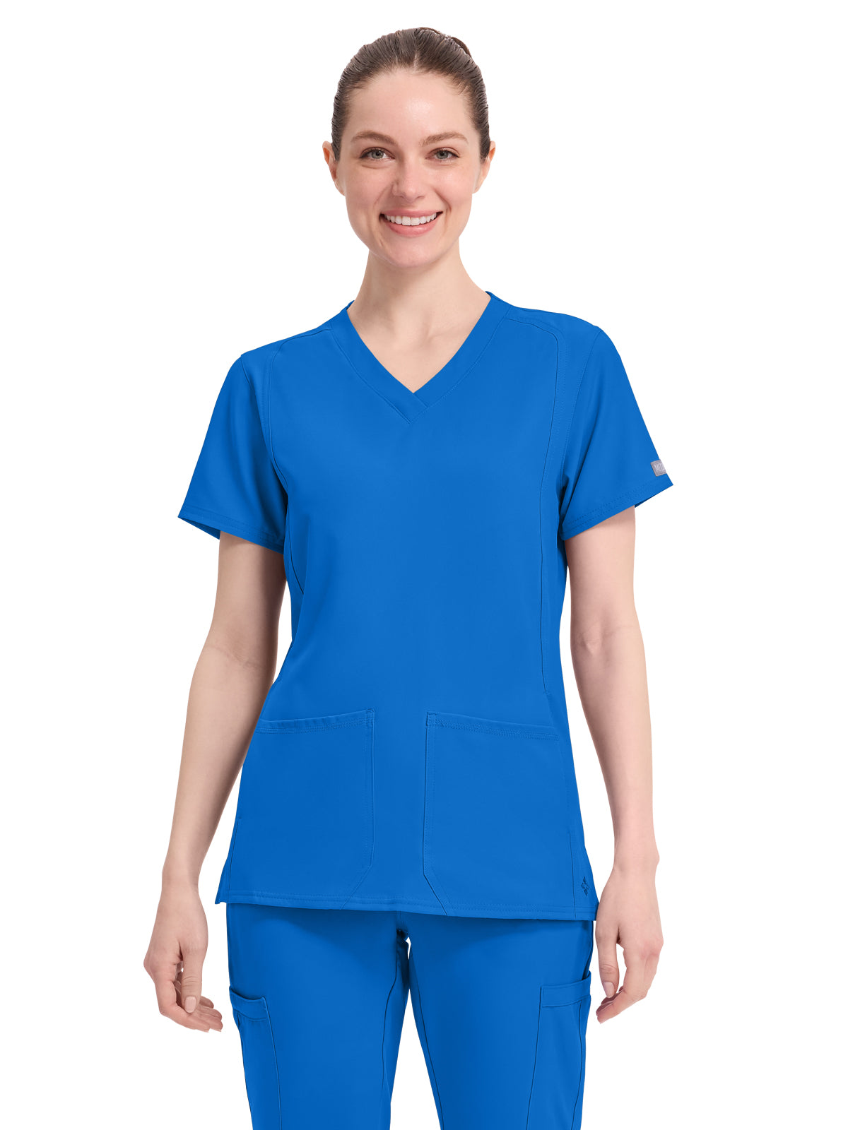 Women's 4-Pocket Shaped Shoulder Seam Top - 2468 - Royal