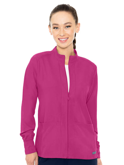 Women's 3-Pocket Zip Front Warm-Up Jacket - 2660 - Aurora Berryalis
