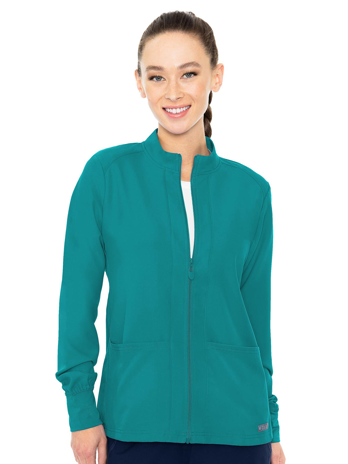Women's 3-Pocket Zip Front Warm-Up Jacket - 2660 - Teal