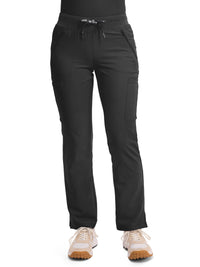 Women's 4-Pocket Jersey-Knit Waistband Pant - 2702 - Black