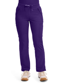 Women's 4-Pocket Jersey-Knit Waistband Pant - 2702 - Grape