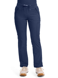 Women's 4-Pocket Jersey-Knit Waistband Pant - 2702 - Navy