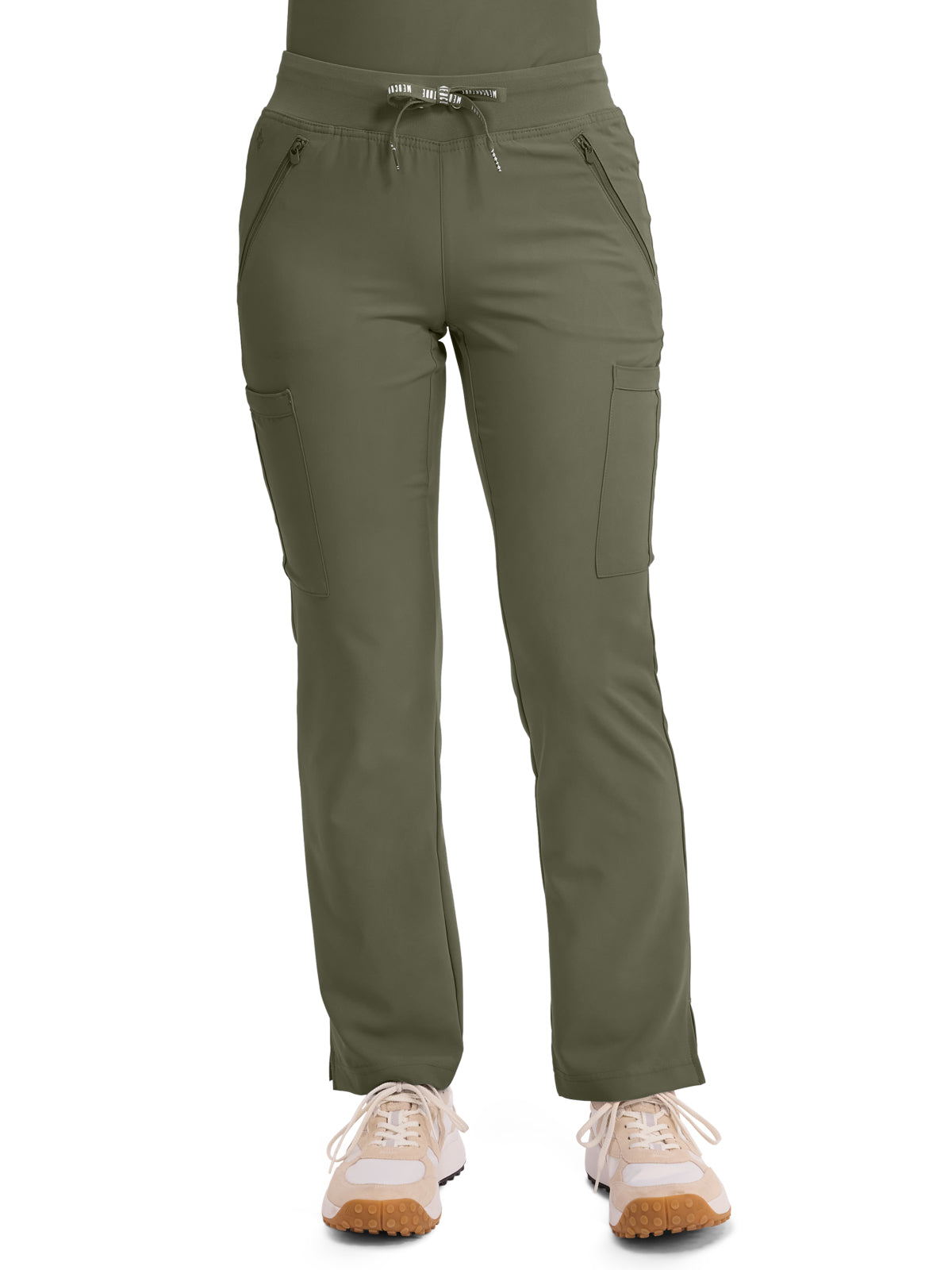 Women's 4-Pocket Jersey-Knit Waistband Pant - 2702 - Olive