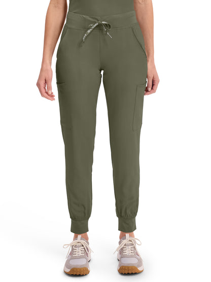 Women's 6-Pocket Jersey-Knit Waistband Jogger Pant - 2711 - Olive