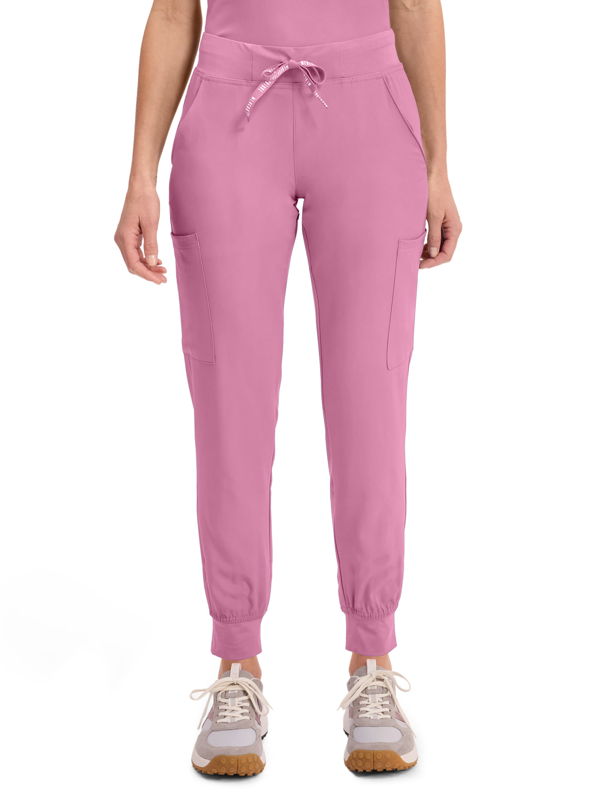 Women's 6-Pocket Jersey-Knit Waistband Jogger Pant - 2711 - Taffy Pink