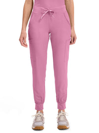 Women's 6-Pocket Jersey-Knit Waistband Jogger Pant - 2711 - Taffy Pink