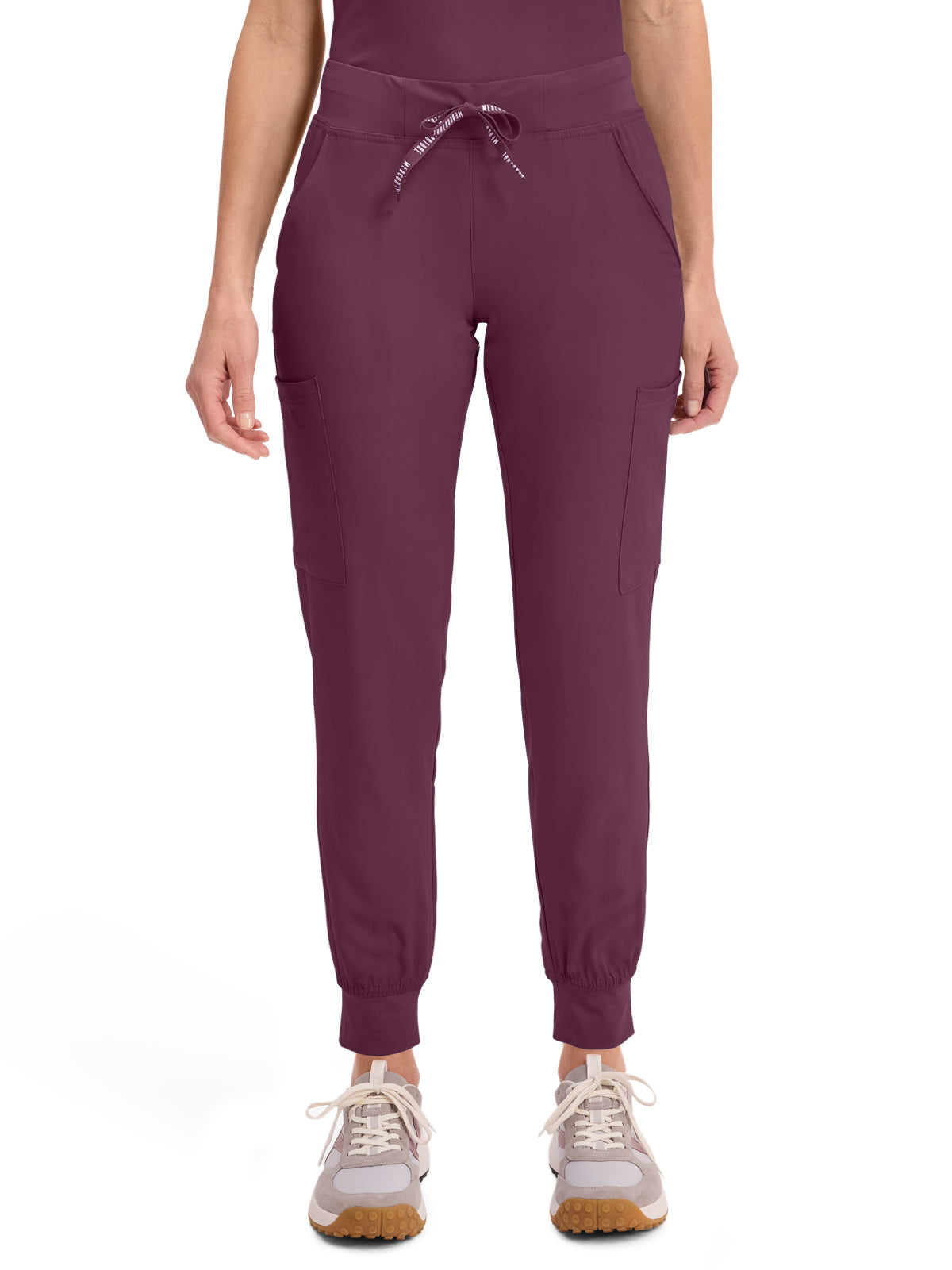Women's 6-Pocket Jersey-Knit Waistband Jogger Pant - 2711 - Wine