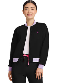 Women's 2-Pocket Bomber Jacket - 304 - Black