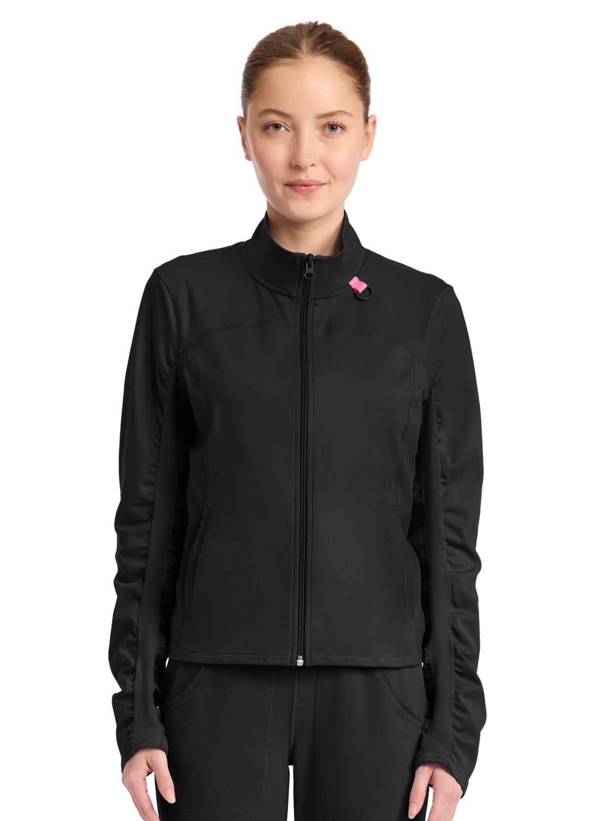 Women's 5-Pocket Warm Up Jacket - 350 - Black