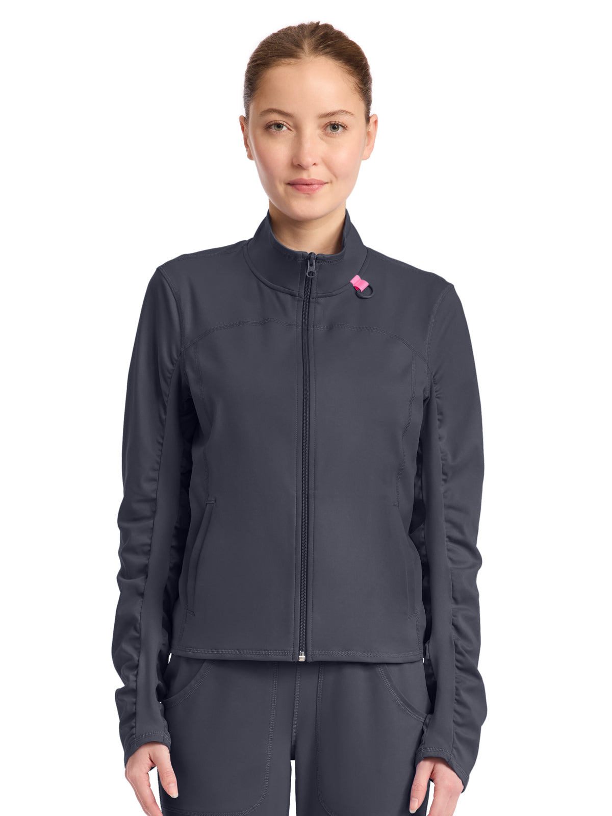 Women's 5-Pocket Warm Up Jacket - 350 - Pewter