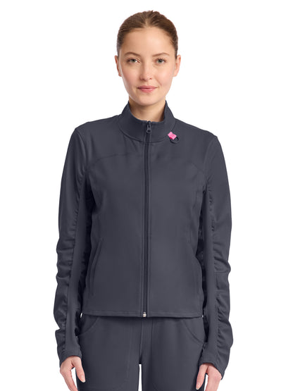 Women's 5-Pocket Warm Up Jacket - 350 - Pewter