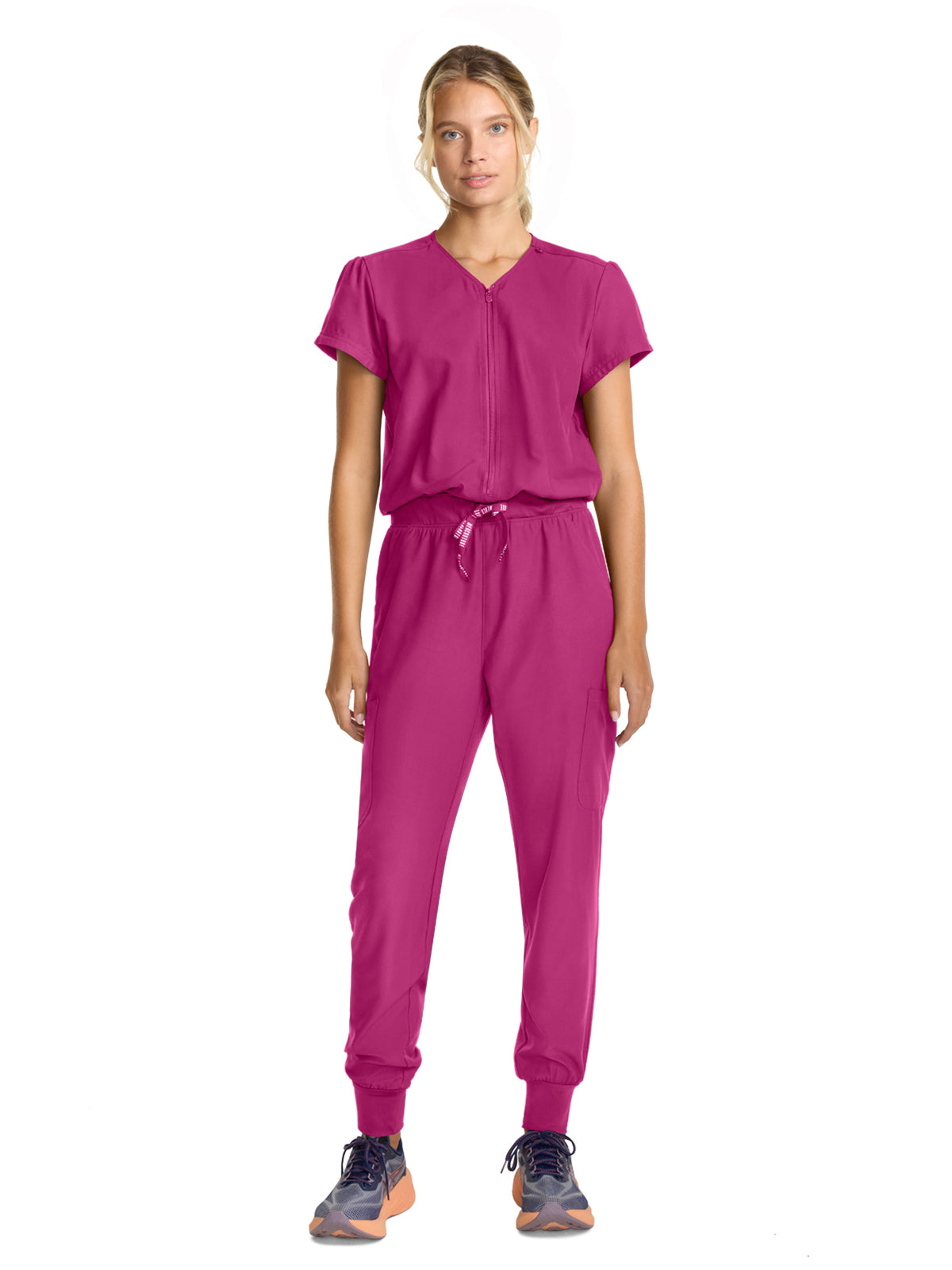 Women's 4-Pocket Zip Front Jumpsuit - 510 - Aurora Berryalis
