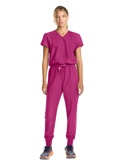Women's 4-Pocket Zip Front Jumpsuit - 510 - Aurora Berryalis