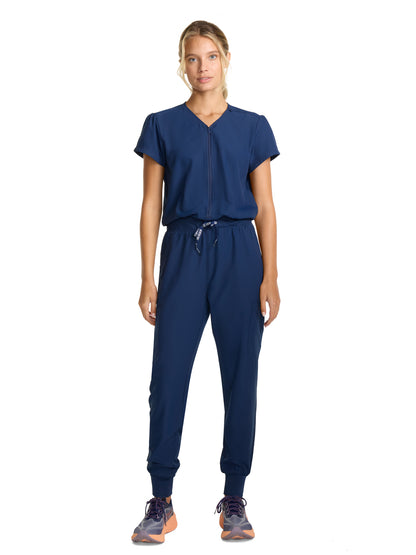 Women's 4-Pocket Zip Front Jumpsuit - 510 - Navy