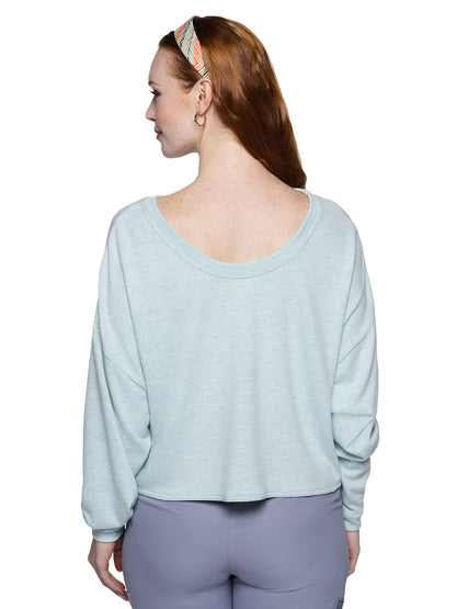 Women's Pocketless Reversible Pullover Top - 601 - Arctic Aqua