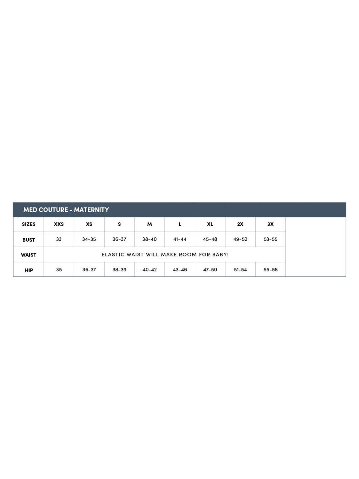SIZECHART
