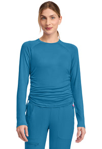 Women's Pocketless Long Sleeve Underscrub Shirt - 700 - Mali-Blue Shore