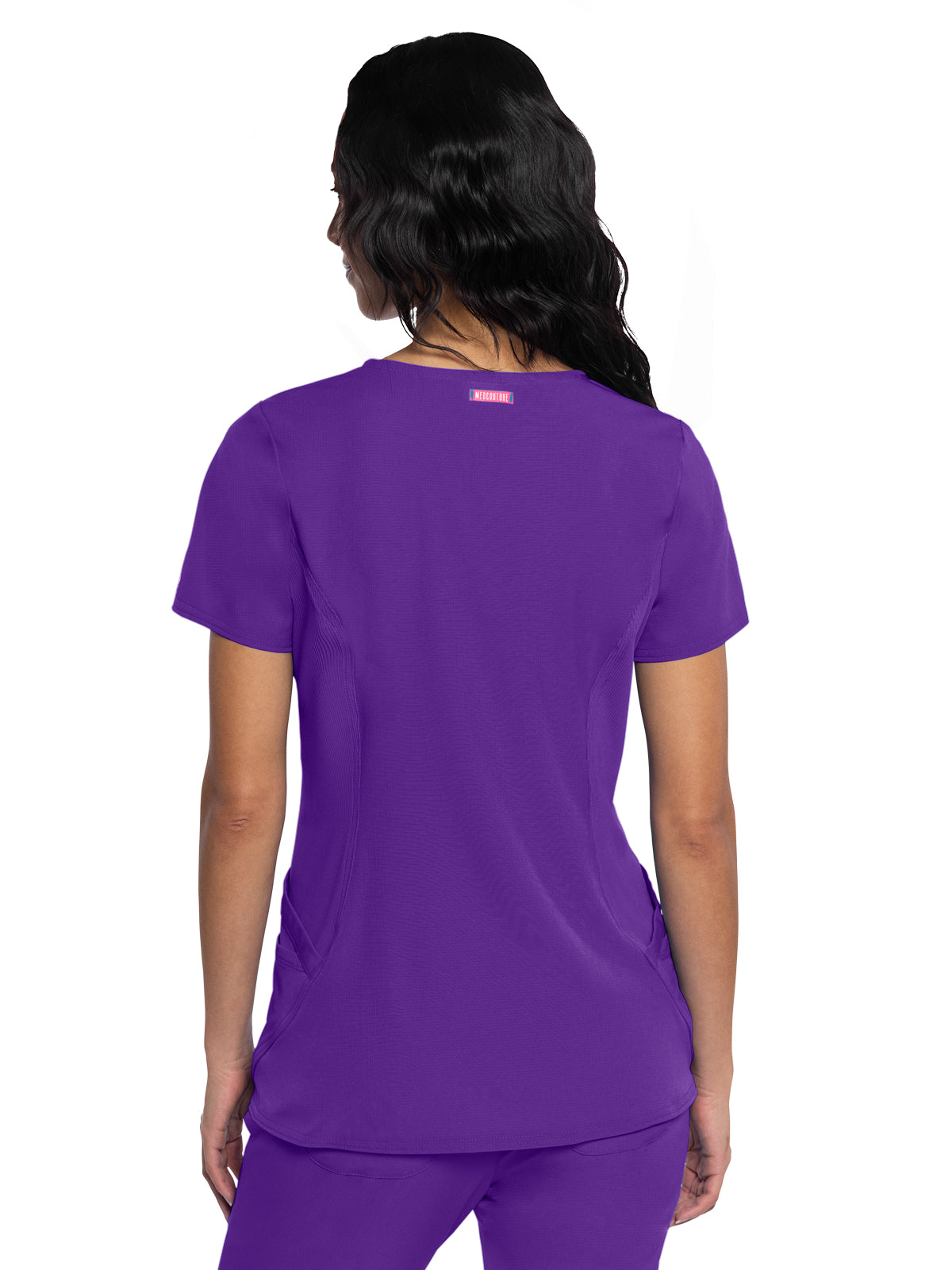 Women's 4-Pocket V-Neck Scrub Top - 701 - Purple Surge