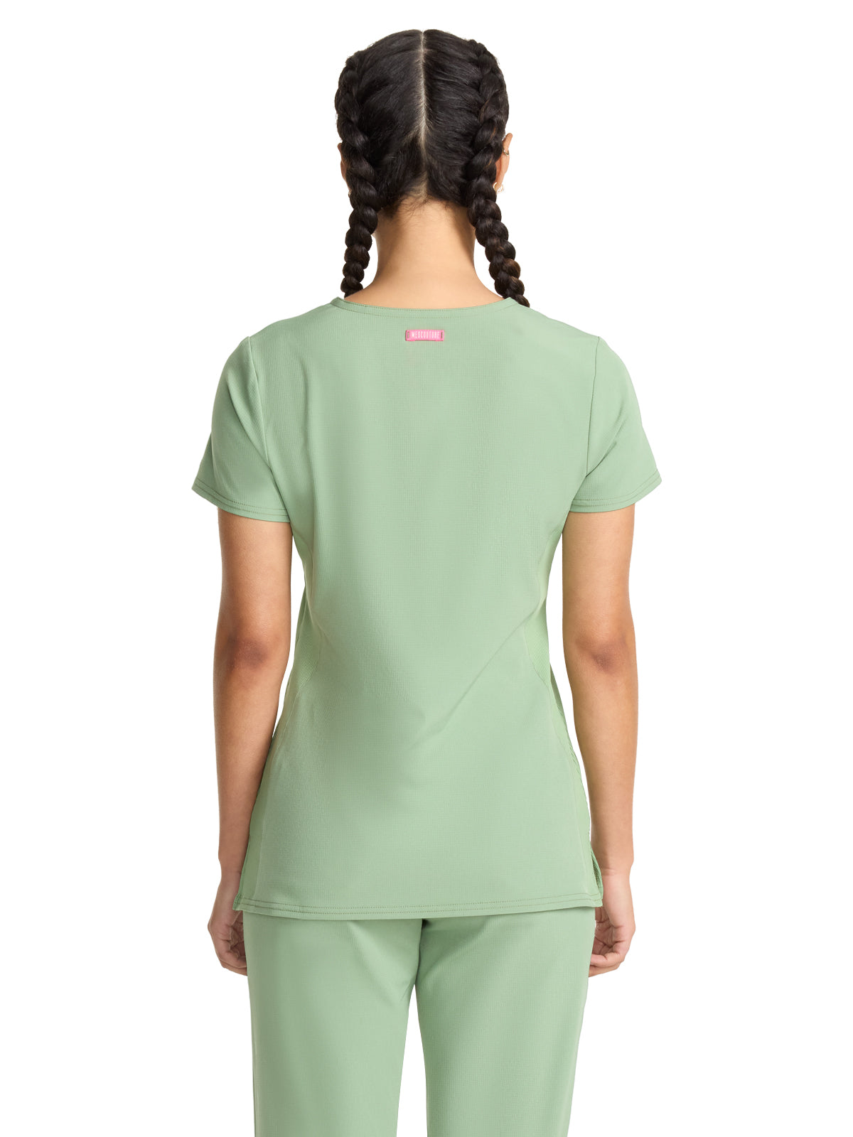 Women's 3-Pocket V-Neck Scrub Top - 702 - Beyond Green