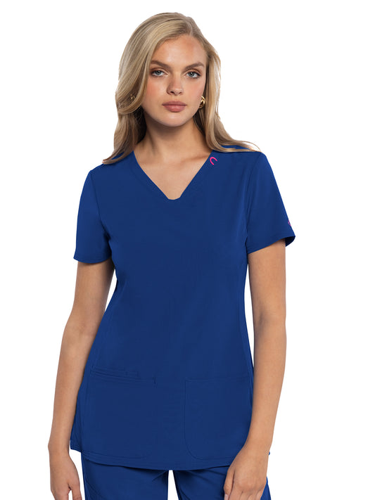 Women's 3-Pocket V-Neck Top - 702 - Royal