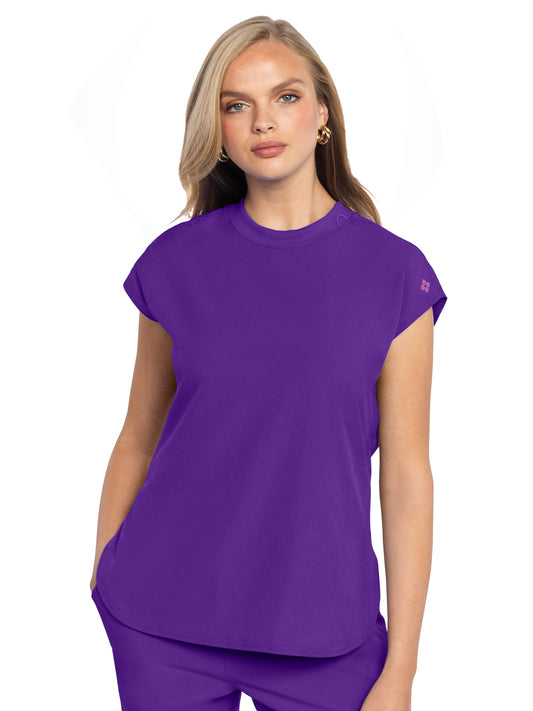 Women's 2-Pocket Tuckable Scrub Top - 703 - Purple Surge