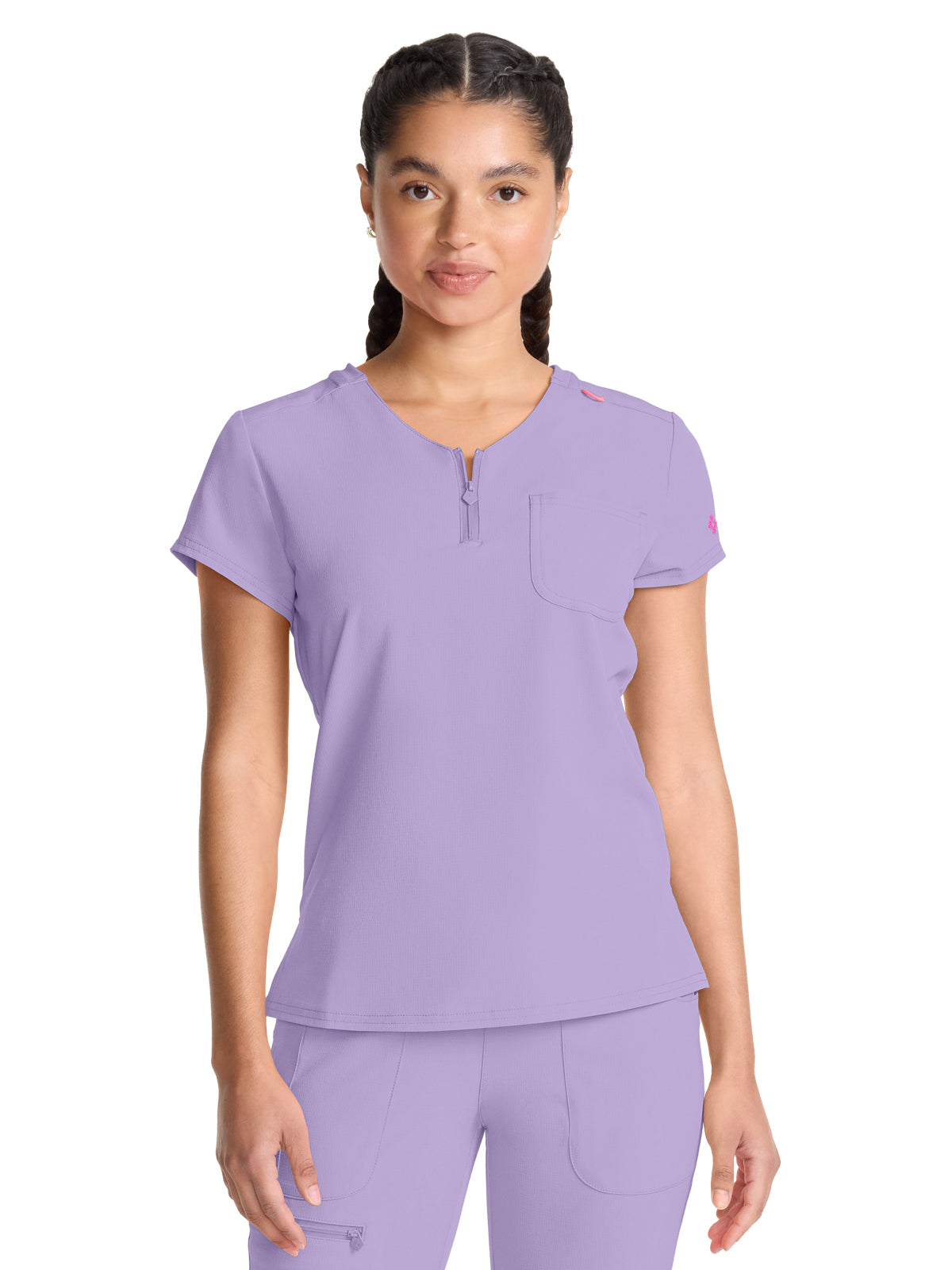Women's 1-Pocket V-Neck Top - 705 - Digital Lavender