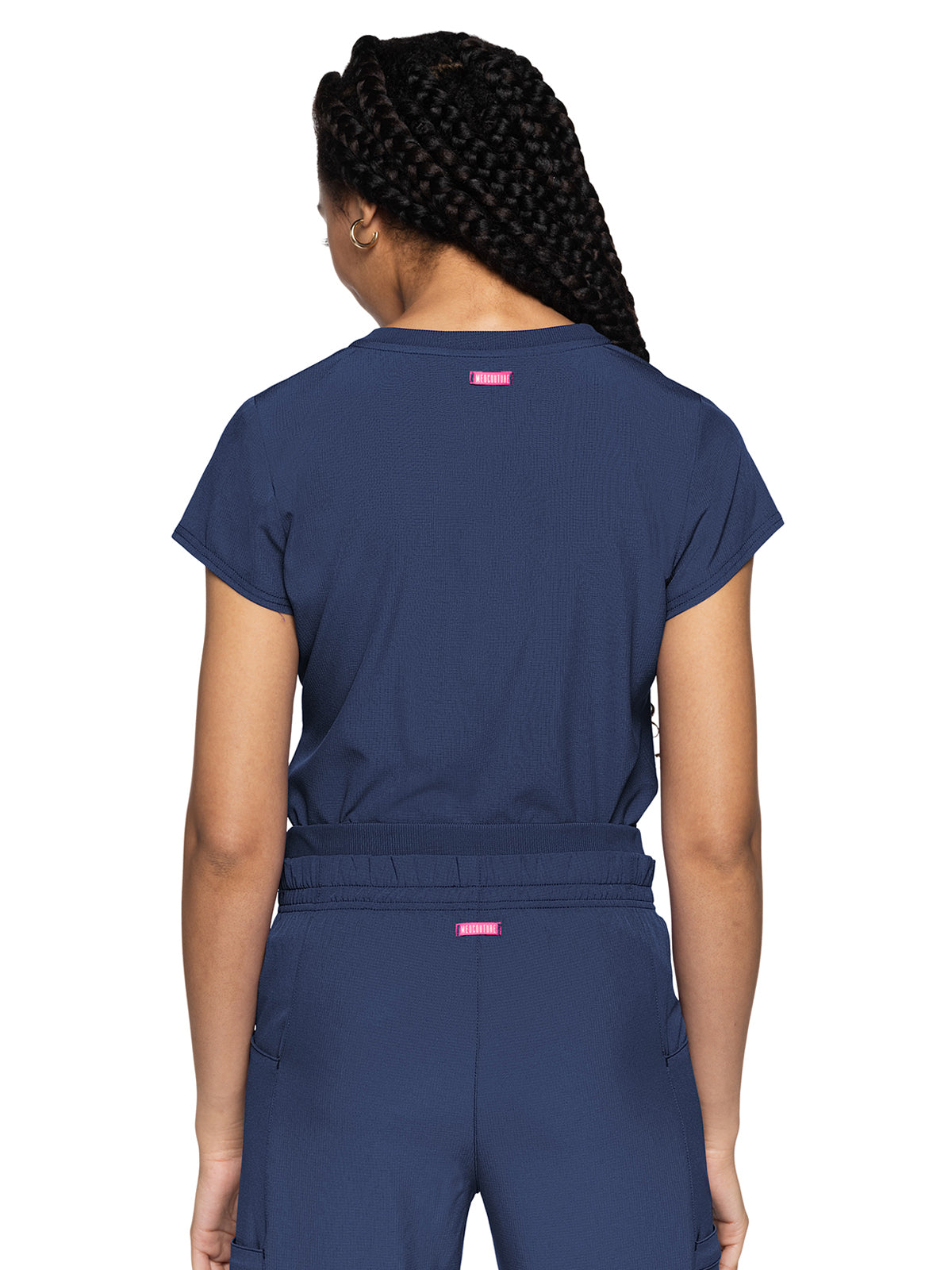 Women's 1-Pocket V-Neck Scrub Top - 705 - Navy