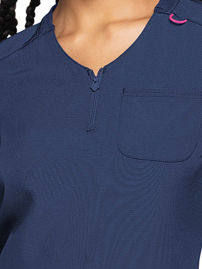 Women's 1-Pocket V-Neck Top - 705 - Navy