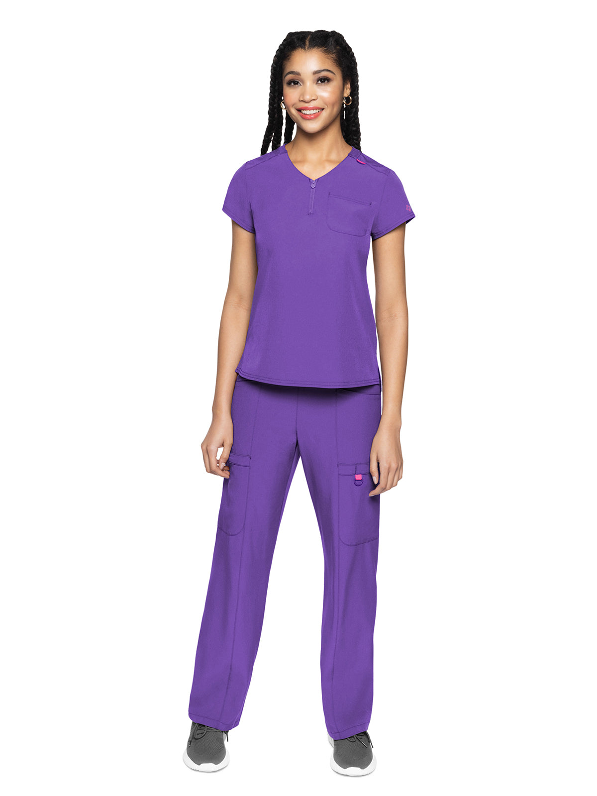 Women's 1-Pocket V-Neck Scrub Top - 705 - Purple Surge