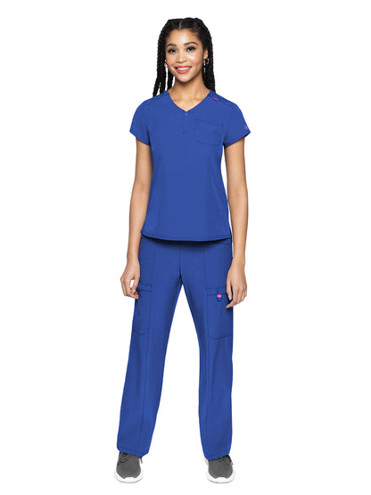 Women's 1-Pocket V-Neck Scrub Top - 705 - Royal