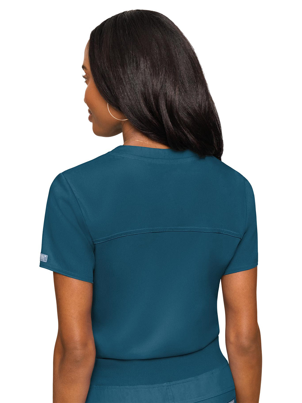 Women's 1-Pocket V-Neck Scrub Top - 7448 - Caribbean