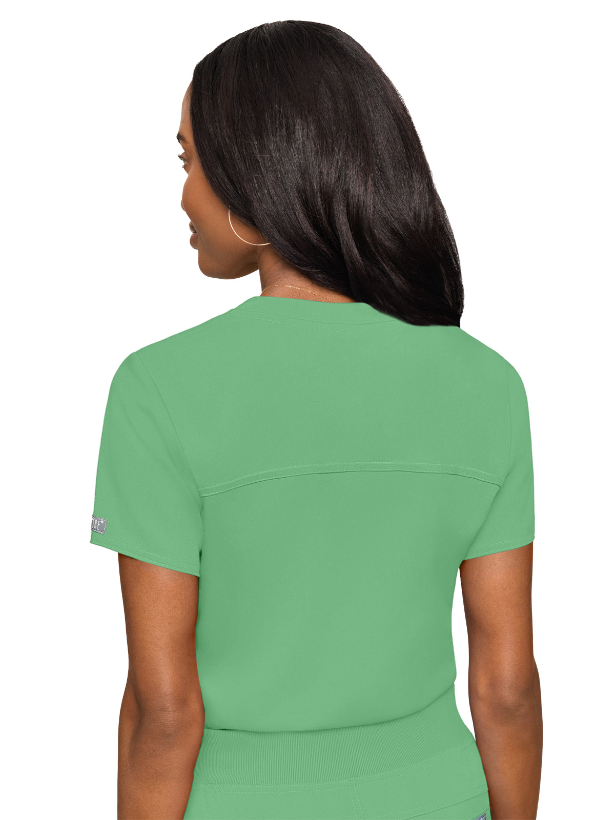 Women's 1-Pocket V-Neck Scrub Top - 7448 - Kiwi Lime