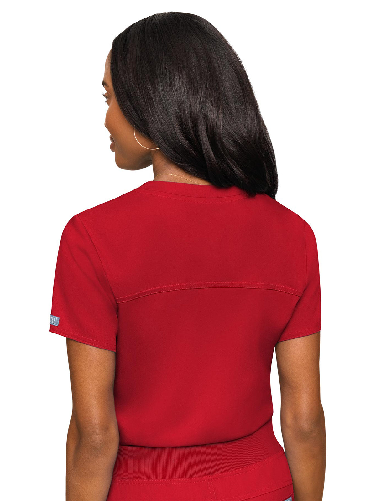 Women's 1-Pocket V-Neck Scrub Top - 7448 - Red