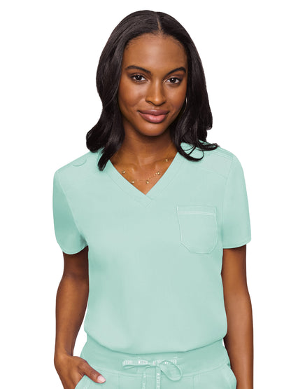 Women's 1-Pocket V-Neck Scrub Top - 7448 - Sea Mist