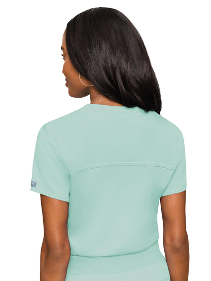 Women's 1-Pocket V-Neck Scrub Top - 7448 - Sea Mist