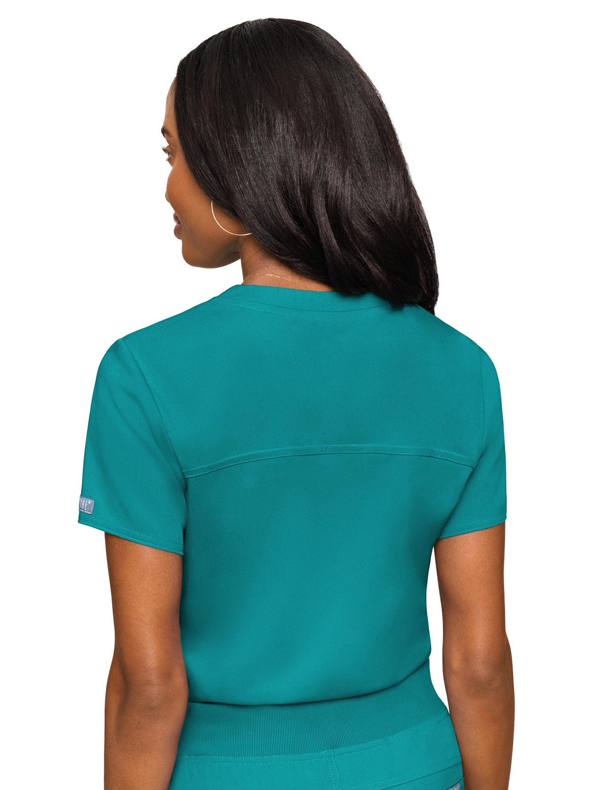 Women's 1-Pocket V-Neck Scrub Top - 7448 - Teal